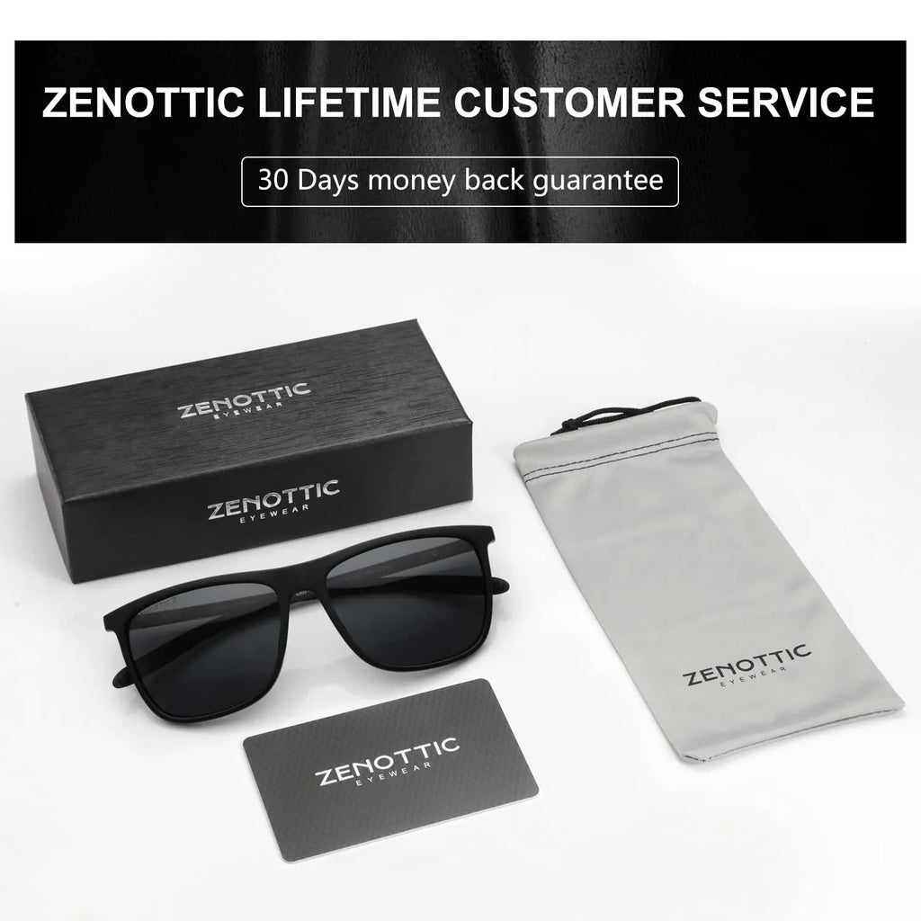 Square Polarized Sunglasses for Men Ultralight Carbon Fiber Sun Glasses Driving Fishing Golf Sports UV400 Protection