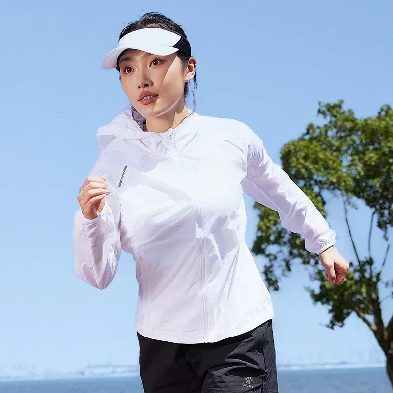 running sunscreen clothing men summer breathable hooded thin jacket UV UPF50 skin coat pair