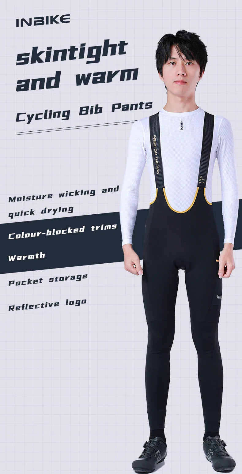 Fleece Men's Cycling Jersey  Winter Cycling Sets Warm Long-sleeved Suit Soad Bike Bicycle Jacket Overalls Riding Suit