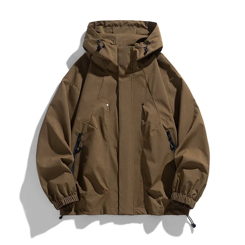 Softshell 8XL Men Jacket Hooded Windbreaker Trench Oversize 6XL 7XL Plus Size Waterproof Black Bomber Camping Loose Thin Coats