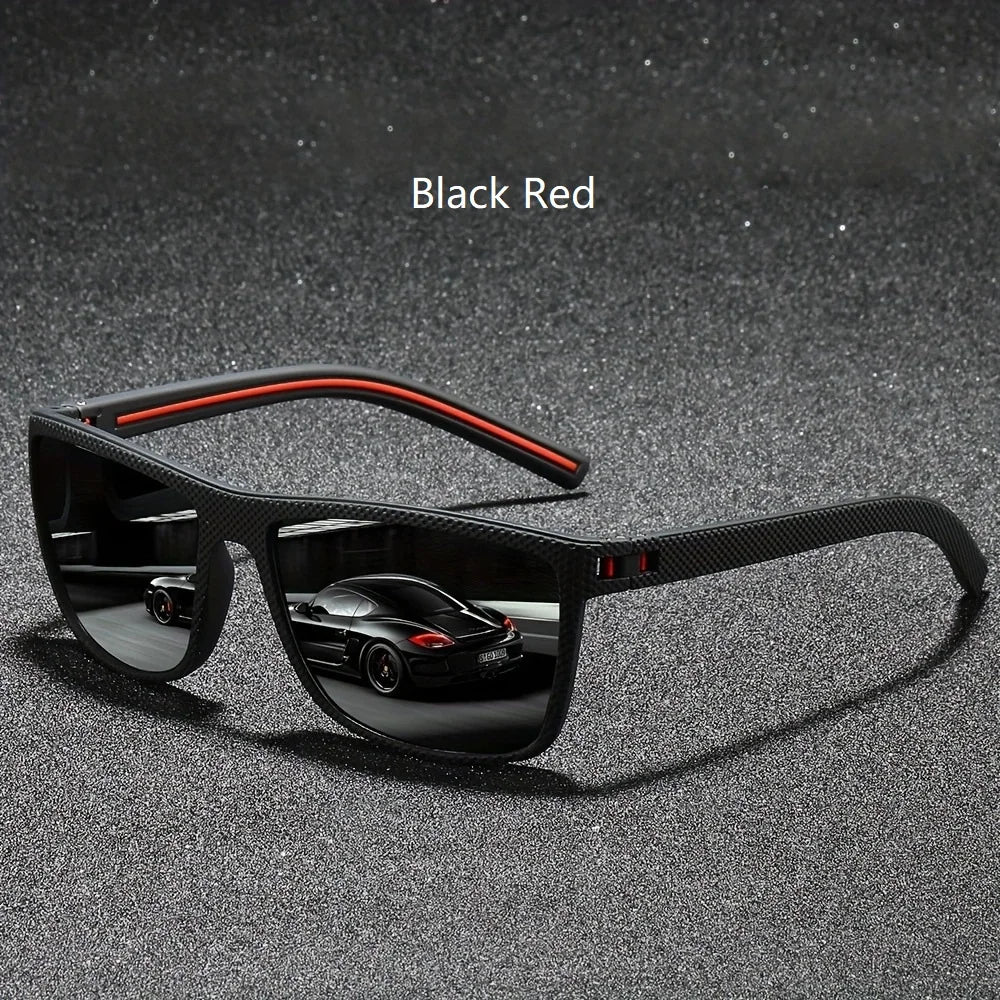 Fashion Nail Decoration Vintage Square Polarized Sunglasses Men Women Brand Designer Sun Glasses Driving Fishing UV400 Eyewear