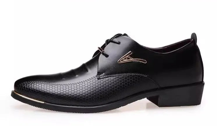 Brown Business Social Shoe Male Black Men's Formal Shoes Party Leather Casual Suit 2025 Trend Elegant and Classic Official New