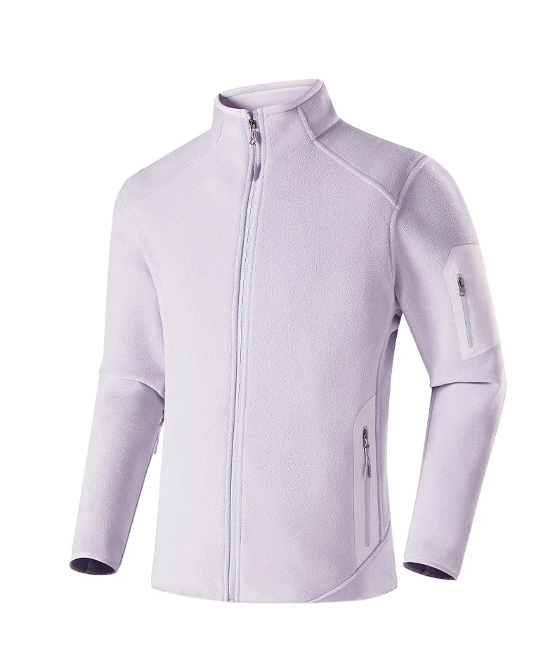 Winter Fleece Jacket Men Women Outdoor Windproof Warm Fleeced Clothing Unisex Hiking Camping Climbing Skiing Sport Coat