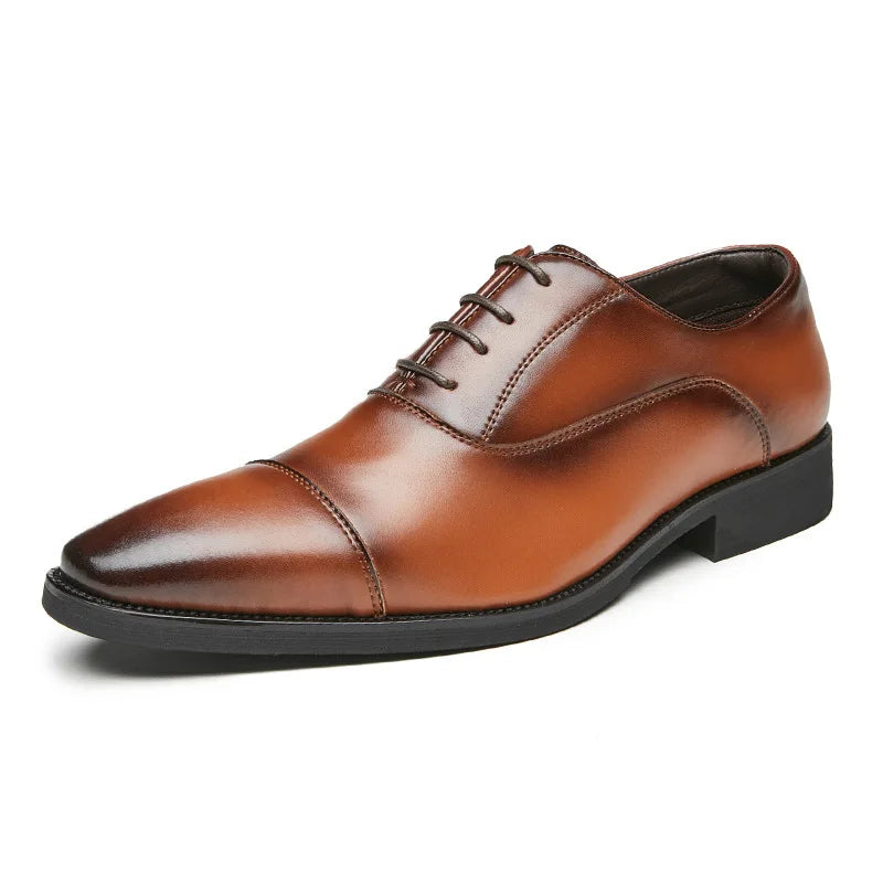 High Quality Height Increase Oxford Dress Shoes Men Genuine Cow Leather Suit Shoes Lift Brogues Wedding Formal Elevator Shoes