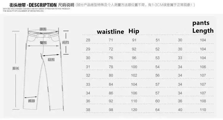 Autumn and Spring New Fashion Trend Retro Ripped Straight Leg Elastic Denim Pants for Men Casual Sports High Quality Jeans