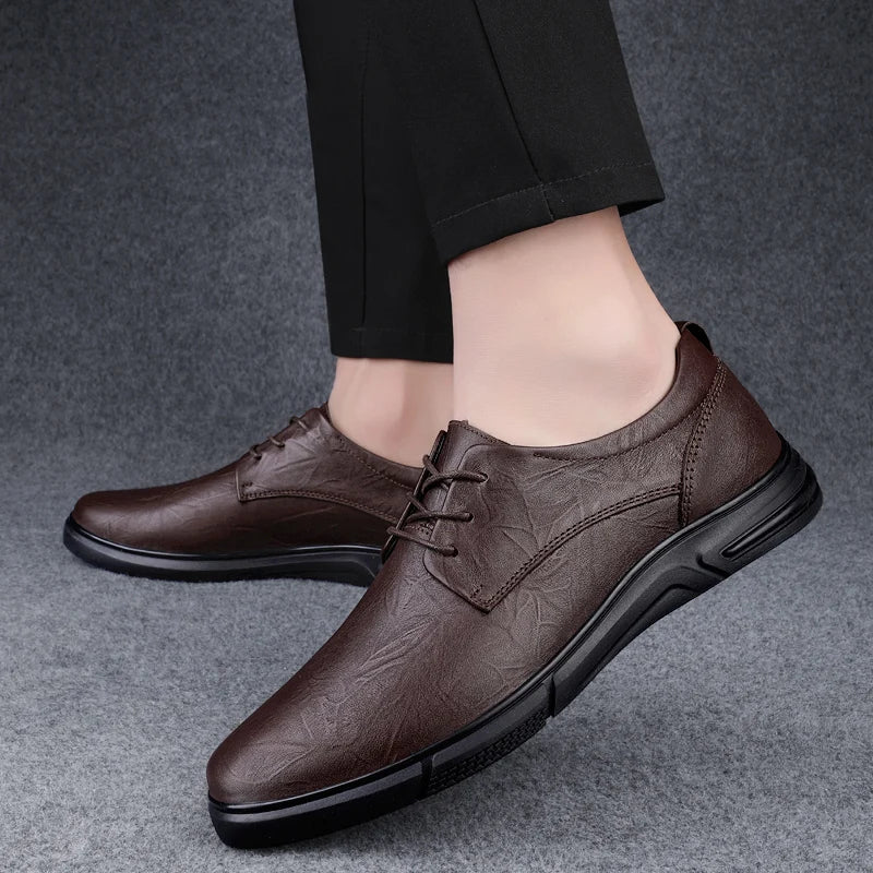 Casual Fashion Sports Shoes Social Elegance Trendy Footwear Spring Autumn Flat Formal Leather Shoes Men Business Oxfords Shoes