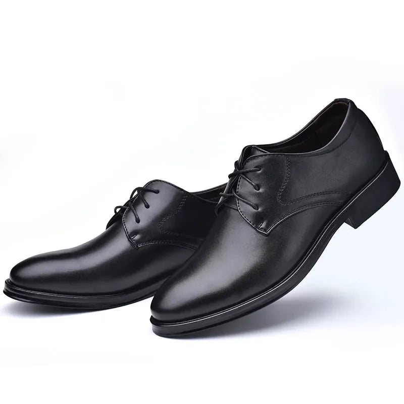 Men’s Formal Leather Shoes – Classic Black/Brown Dress Shoes, EU Sizes 40–48