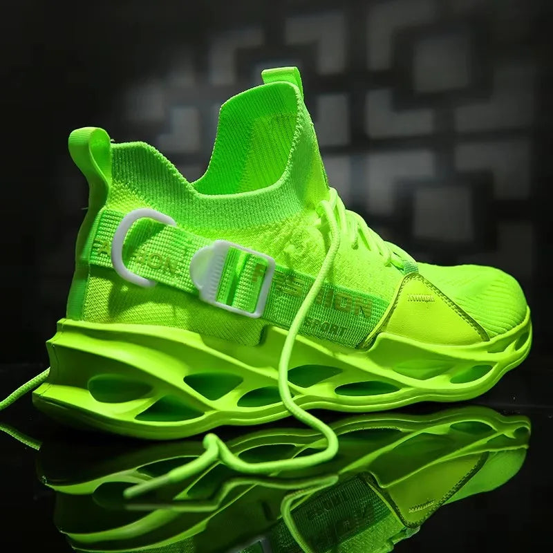 Sneakers Men Mesh Breathable Casual Men Shoes Unisex Light Soft Thick Sole Hole Couple Shoes Athletic Sneakers Women Shoes