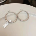 EVISPOL Elegant Golden Hoop Earrings for Women Thick Design Lightweight & Comfortable Perfect for Daily Wear or Parties Jewelry