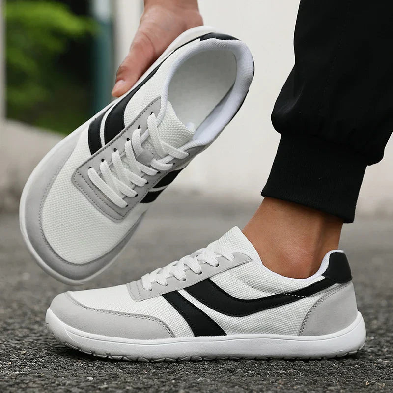 New Wide Toe Men Shoes Casual Versatile Soft Sole Wide Last Shoes Walking Sneakers Breathable Mesh Comfortable Barefoot Shoes