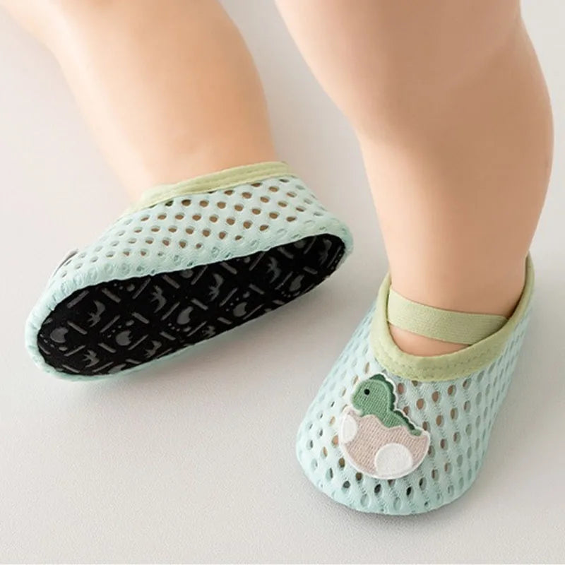 Spring Summer Newborn Baby Socks Shoes Cartoon Children Anti Drop Toddler Shoe Soft Sole Anti Slip Boys Girls Kids First Walkers
