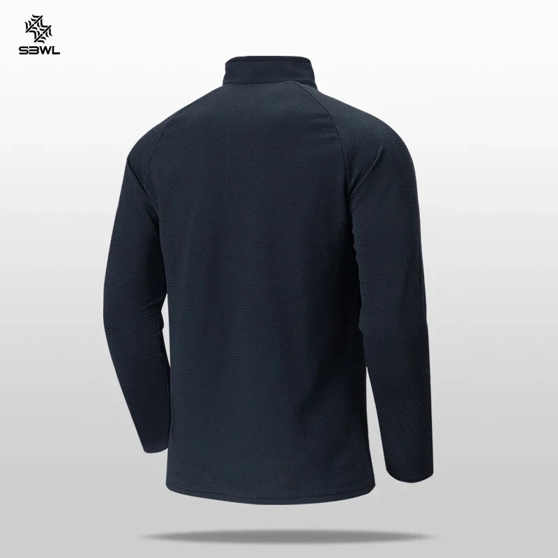 SBWL New High Quality Waffle Plaid Autumn Winter With Warm Long Sleeve T-Shirt Fashion Outdoor Sports Ski Warm Shirt Tops
