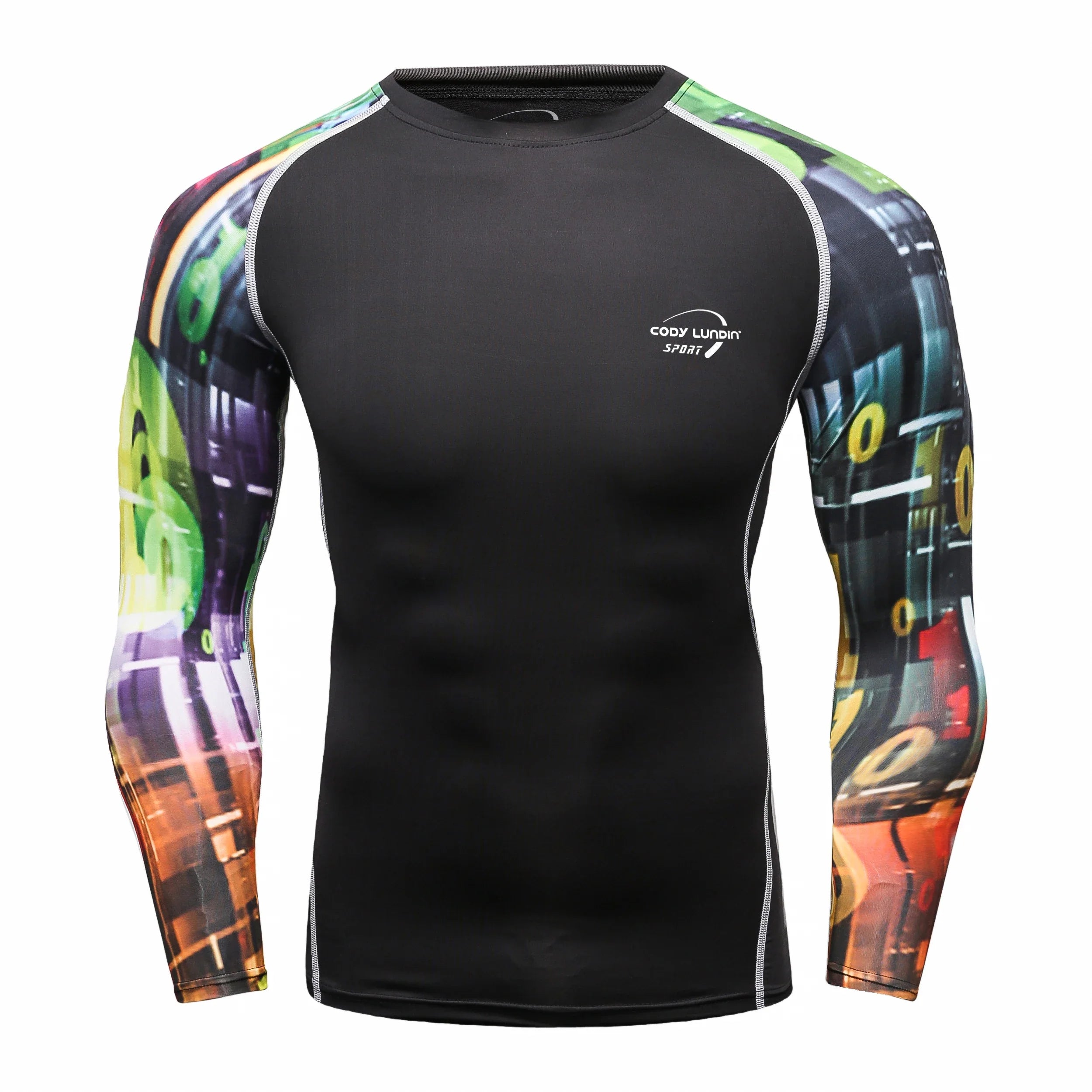 Men Long Sleeve Compression Athletic Workout Shirt Water Sports UPF 50+ Rash Guard High Quality Jiu Jitsu Gi BJJ Top