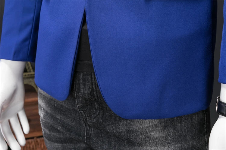 15-color boutique fashion suit 6XL men's slim groom wedding suit jacket business office suit casual solid color suit jacket
