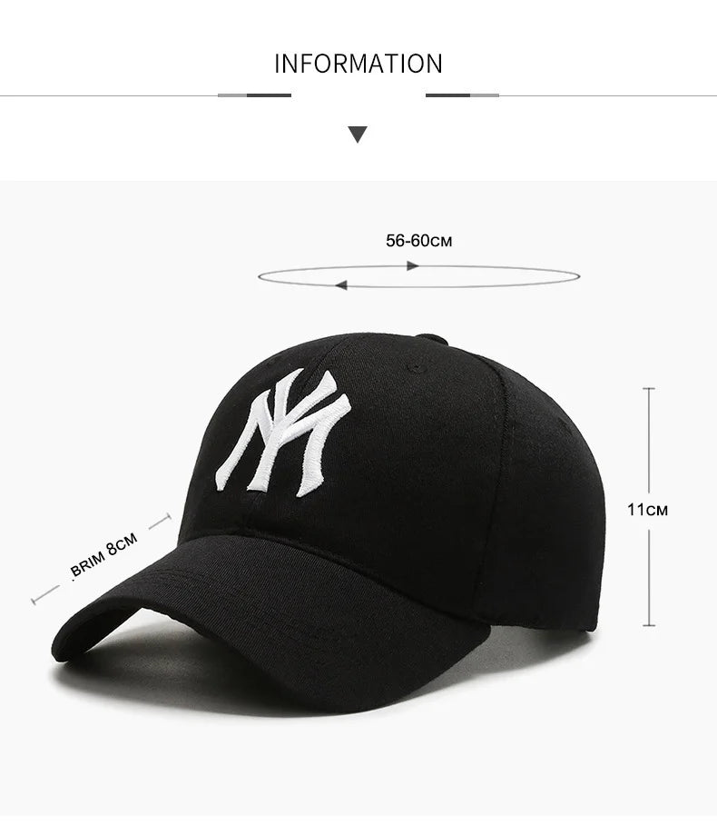 Fashion letter embroidery men women baseball cap duck tongue cap women men