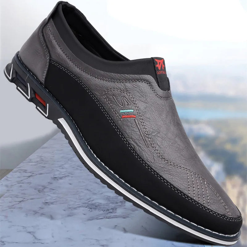 Men’s Leather Dress Shoes – Classic Formal Lace-Up Footwear for Daily Wear