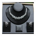Fashion Pearl Necklace Sets High Quality 3A Cubic Zirconia Jewelry Set Dubai Dinner Party Accessories Engagement Gift