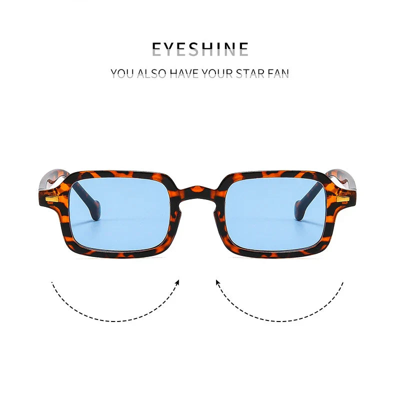 Fashion Luxurious Rectangle Sunglasses Women Oval Vintage Brand Designer Square Sun Glasses Men Shades Female Eyewear Anti-glare