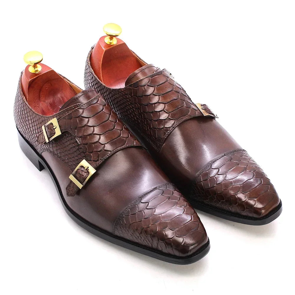 Men's Leather Dress Shoes – Formal Oxford Style, Sizes 40–47, Black & Brown