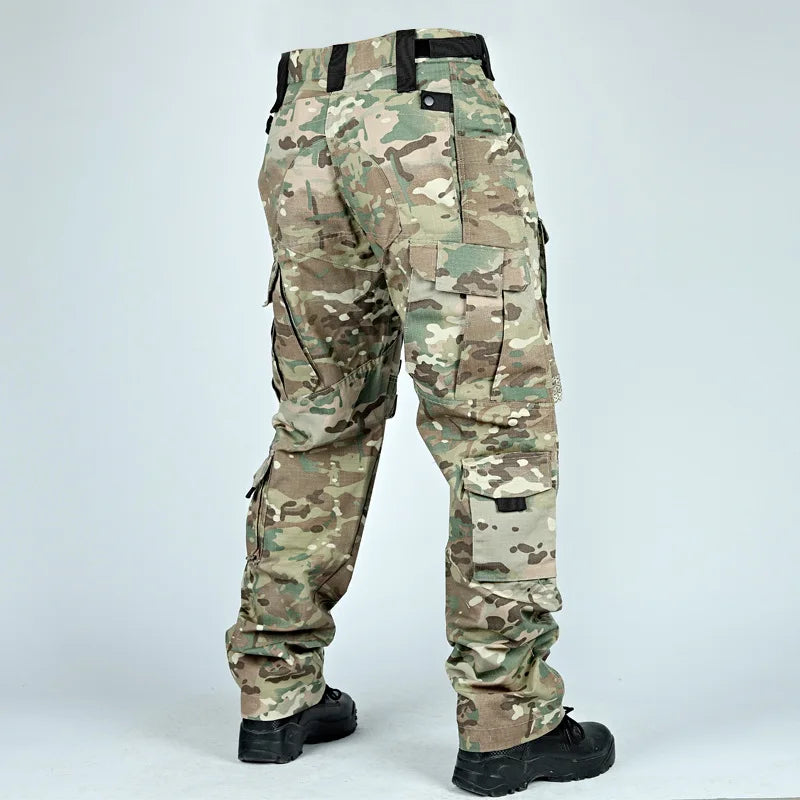Tactical Pants For Men Casual Multi-Pockets Cargo Trousers Quick Dry Outdoor Waterproof Work Trousers Wear-Resistant Overalls