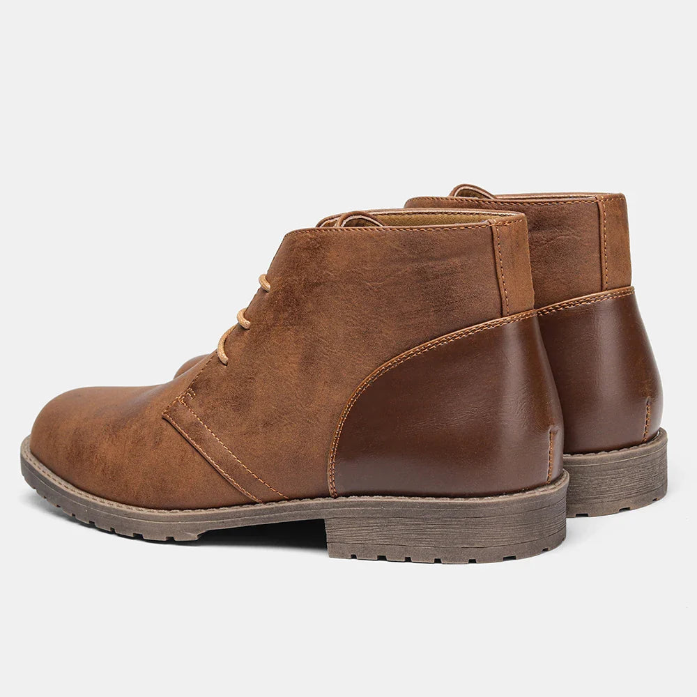 Retro American Style Men Desert Boots Ankle Boots Vintage Casual Leather Boots for Men