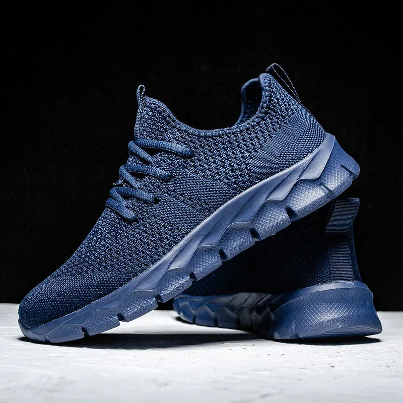 Men's casual sports shoes breathable summer light Soft sole comfort outdoor running shoes fashion student mesh plus size sneaker