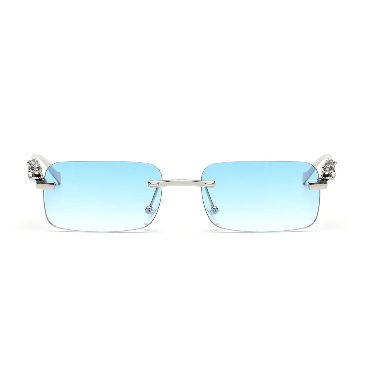 rimless sunglasses UV400 fashion square metal glasses for men women designer man's brand sun glasses shades for outdoor