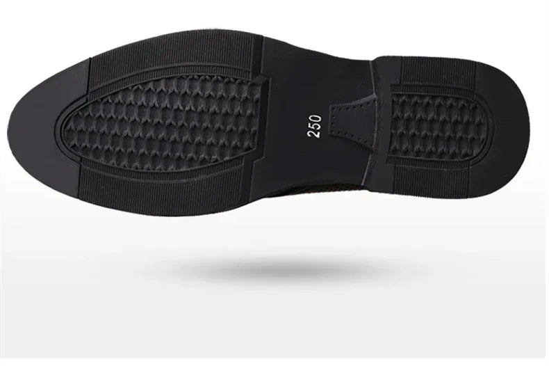 Height Increasing Shoes Man Hollow Breathable Taller Elevator Shoes 6CM Invisible Insole for Daily Men Heighten Wedding Shoes