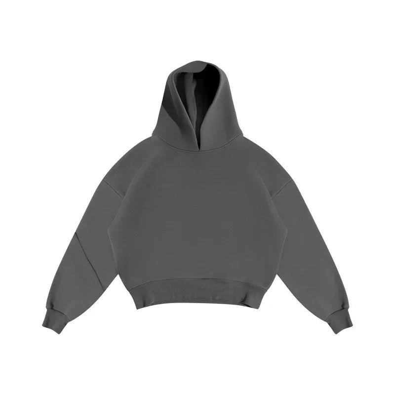 High Street Gothic Solid Color Sweatshirt Suit Punk Harajuku Vintage Hip Hop Rock Pocket Casual Streetwear Y2K Men's Sweatpants