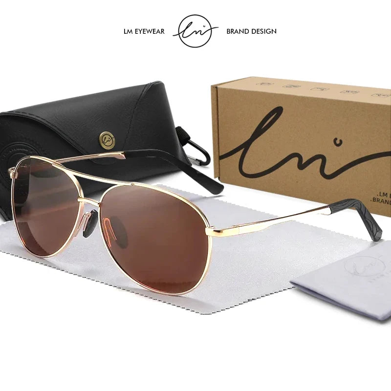 Classic Pilot Sunglasses Polarized Man Anti-Glare Safe Driving Glasses Woman Fishing Goggles Unisex UV400 Gafas De Sol
