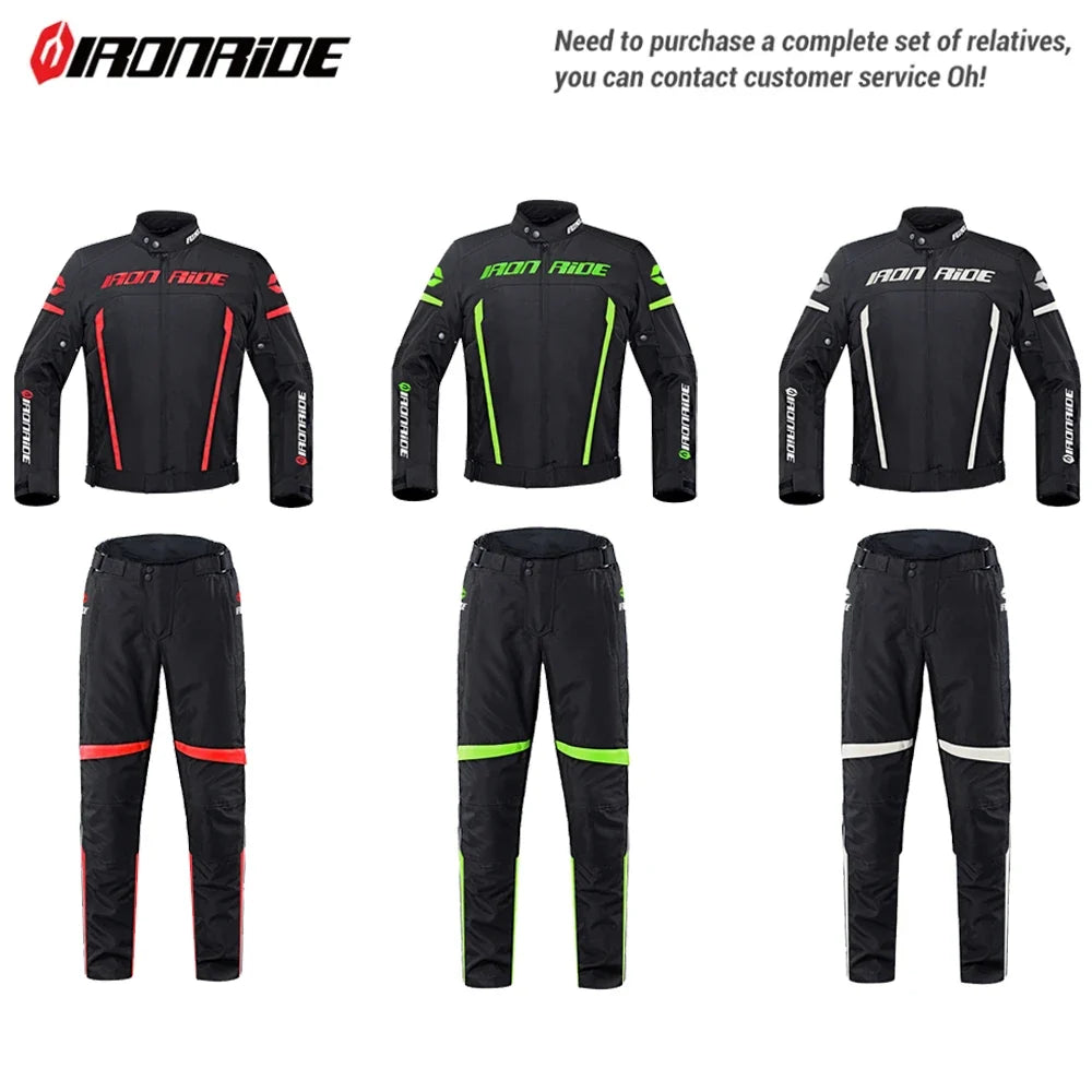 Motorcycle Jacket Waterproof Motorcross Jacket Pants Moto Jacket Windproof Riding Motorbike Clothes With Protective Gear M-3XL