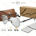 Design Aviation Sunglasses Polarized Man Photochromic UV400 Glasses Woman Anti-glare Driving Goggles zonnebril heren