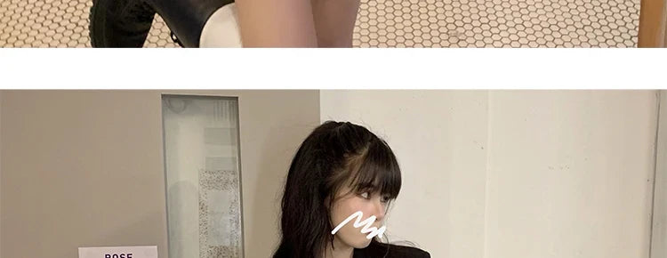 Sweet Style Suit Dress Korean Drama Main Character Waist Cinched Beautiful  Skirt College Style High Waist Double Breaste...