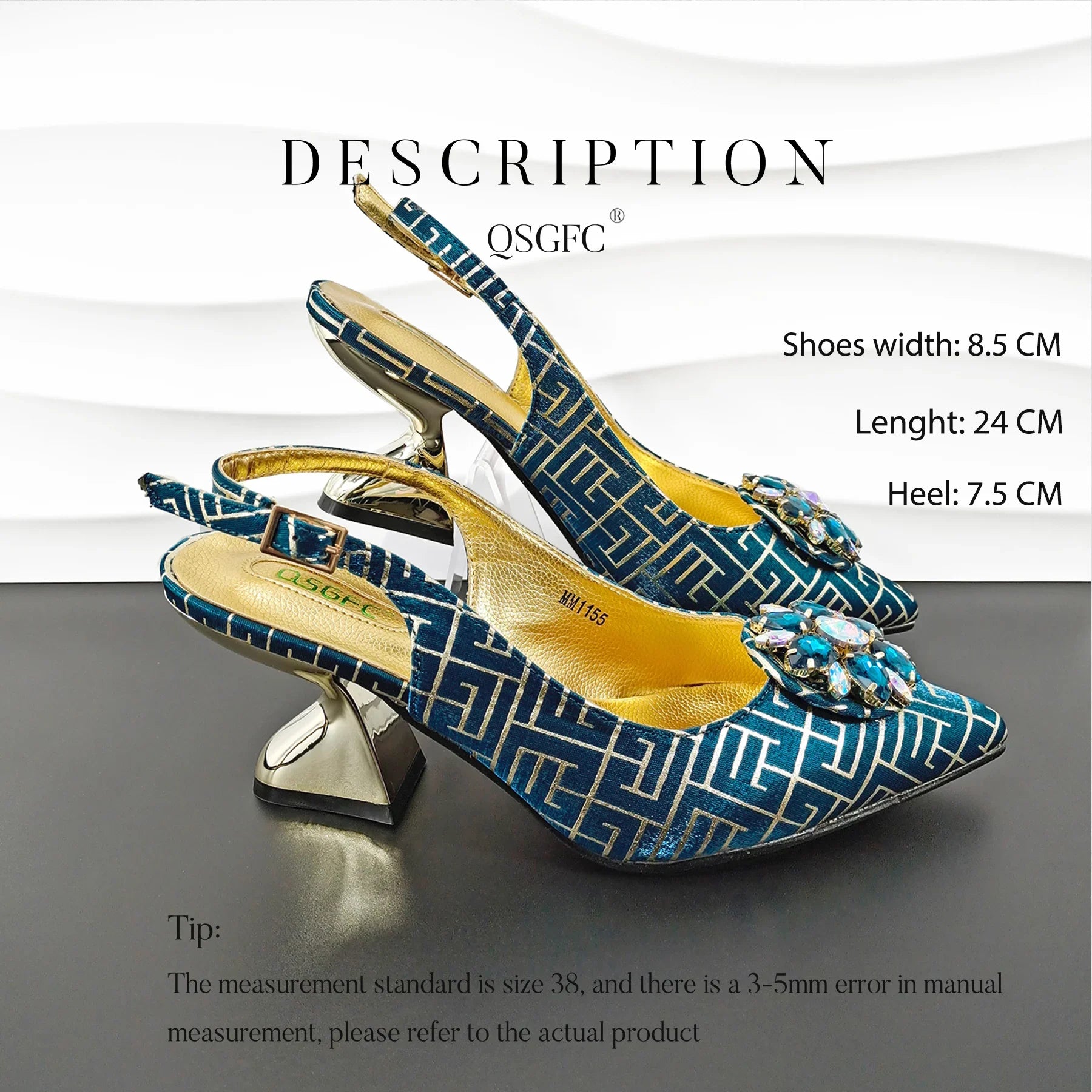 Peep Toe Ladies Shoes Matching Bag Set For Women