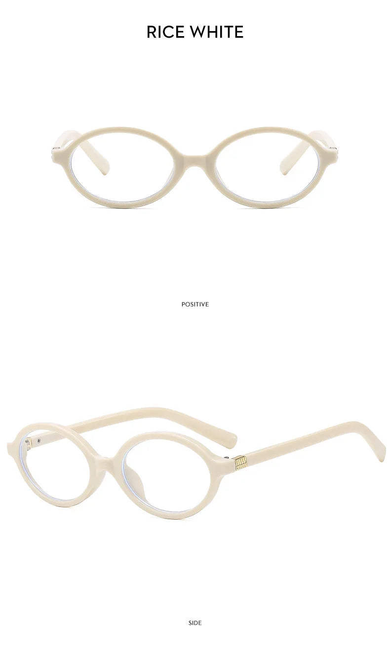 New Oval sunglasses For women Fashion Brand Black Small Frame Sun Glasses Female Retro Clear Lenses Eyewear Lady Trendy UV400