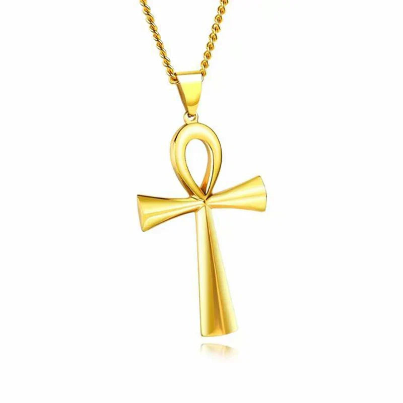 Amulet Pendant Egyptian Ankh Crucifix Necklaces Pendants  Symbol of Life Cross Necklaces Jewelry Wholesale