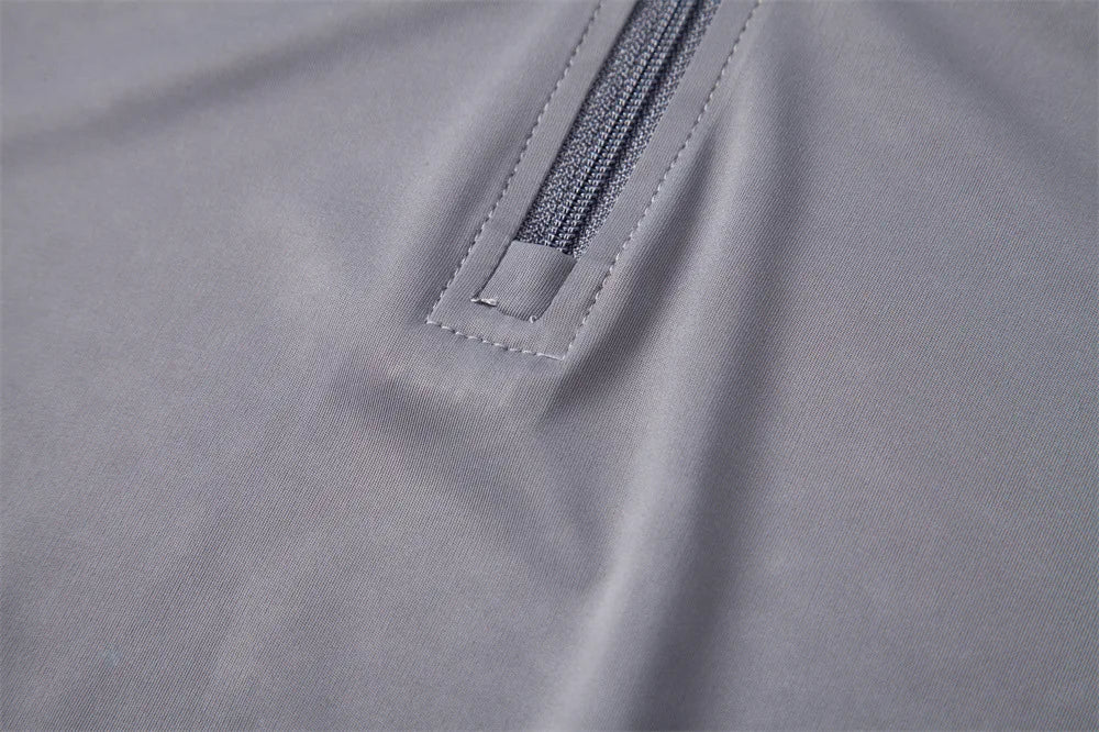 2026 Spring Summer New Men's Sunscreen Clothes Anti-UV UPF100+ T-shirt Long Sleeve Half Zip Top Male Outdoor Fishing Hiking Tops