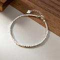 Genuine 100% 925 Sterling Silver Simple Geometric Design Bracelet for Girls Trendy Women Basic Chain Fine Party Jewelry