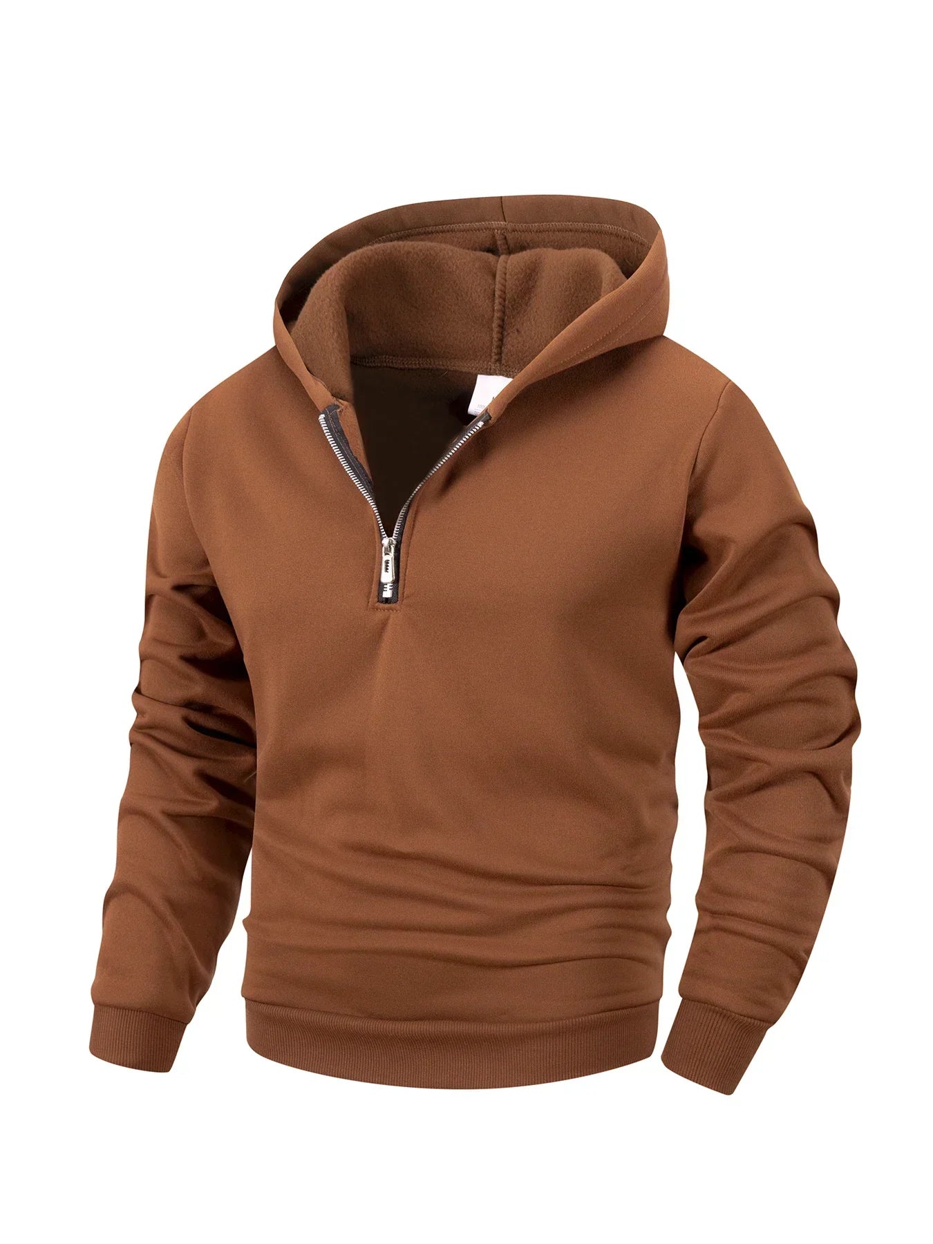 Men's Half Zipper Hoodie Pants Set Autumn Winter Solid Color Sweatshirt Pants Suit Fashion Casual Sports Set S-2XL Tracksuit