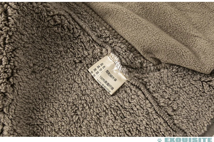 2024 Autumn/Winter New Men's Fleece Jacket With Thickened And Plush Youth Hoodie Jacket Casual Fashion Jacket Cotton Jacket