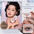 Bunny Garden Collection 6-Color Makeup Eyeshadow Contour Palette Eye Brush Puff Set Eye Glitter Korean Makeup Kit