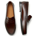 Men's Calf Leather Loafers Breathable Slip-On Casual Moccasins Cowhide Shoes Comfortable Fashion Footwear for Everyday Use