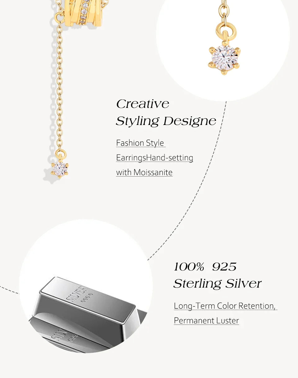 Minimalist Moissanite Necklace for Women Original Round Wheel Pendant S925 Sterling Silver Wedding Party Daily Jewelry