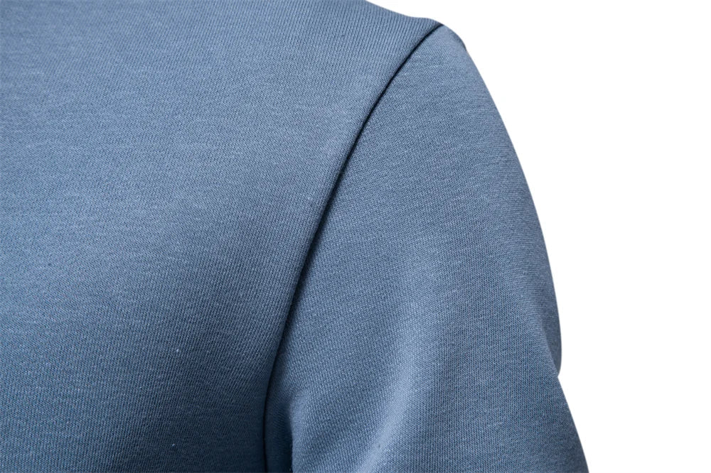 Cotton-blend Mens Crew Neck Solid Color Sweatshirts Pullover Casual Sport Sweatshirt for Men