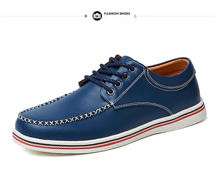 Men's casual business shoes flat shoes men's shoes handmade casual shoes British business people dress casual shoes plus size 47
