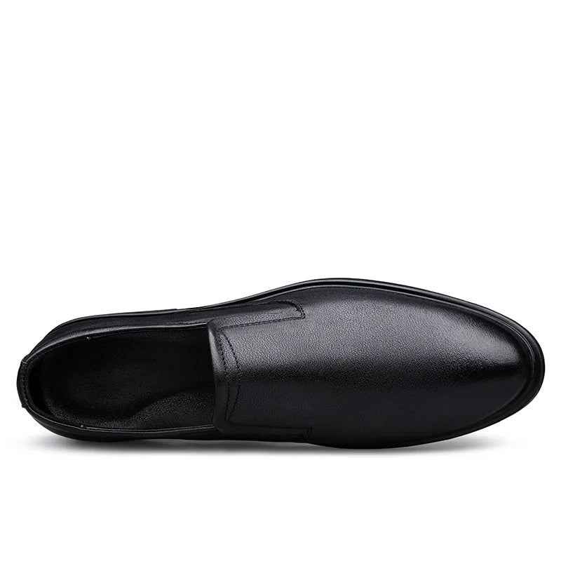 Classic Men's Genuine Leather Loafers Slip-On Flats Business Formal Dress Shoes for Wedding Party Casual Shoes Driving Footwear