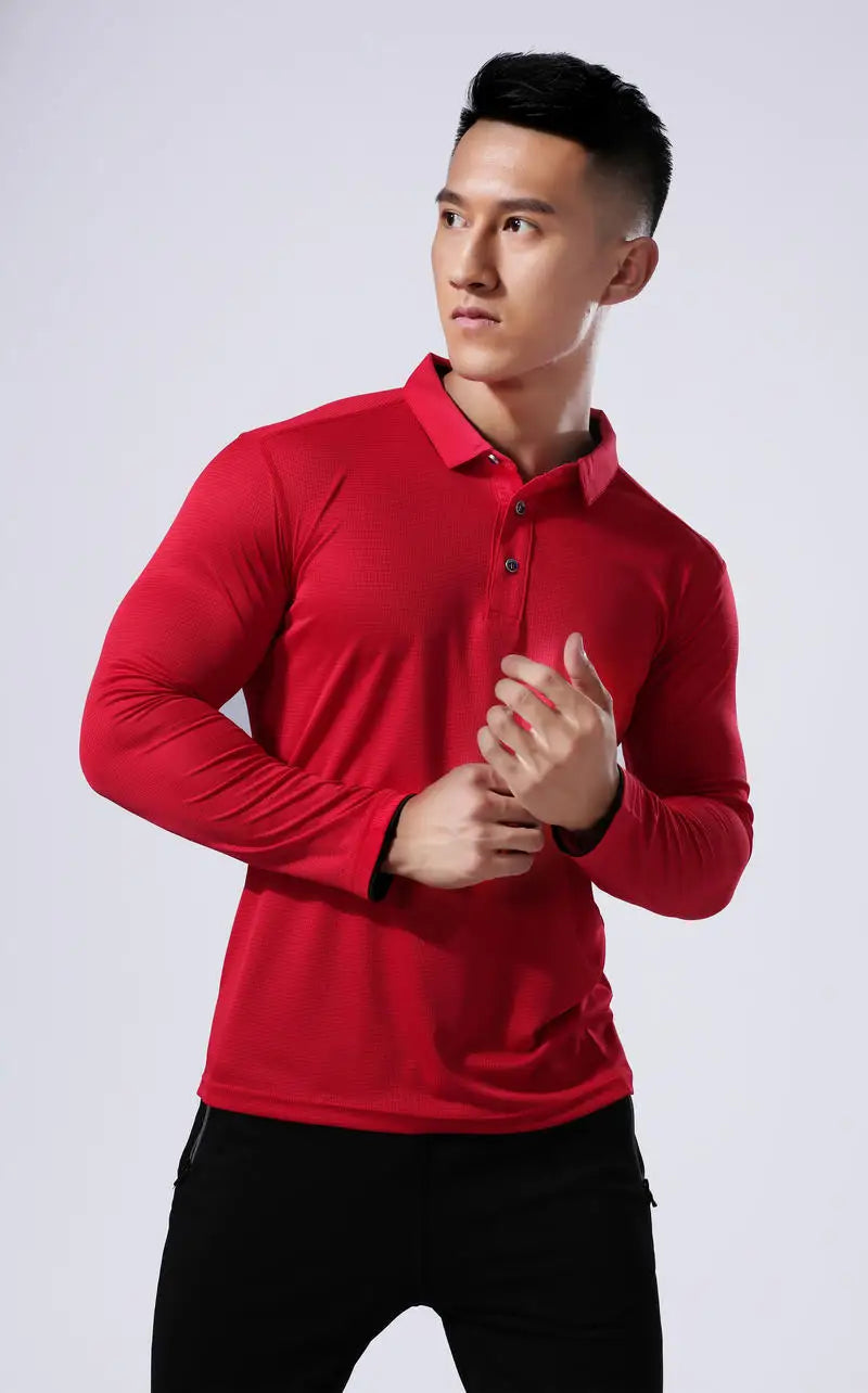Men Running Sport Shirts Tops Long Sleeve Plus Size Tees Dry Fit Breathable Training Clothes Gym Sportswear Fitness Sweatshirts