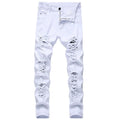 White Fashion Vintage Fit Denim Trousers