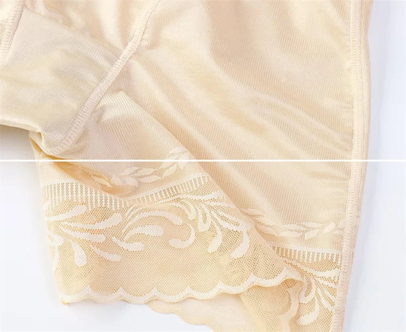 Guudia Zipper Tummy Control Panties High Waist Shapewear Brief Shorts Body Shaper Butt Lifting Silky Stretchy Fabric Seamless