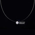 0.5-5CT Moissanite Pendant Necklace Women  Certified 925 Sterling Silver Transparent Fishing Line Choker Chain Jewelry